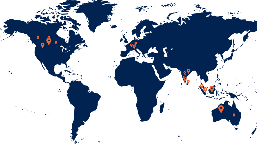 Location of the clients who have office space in our business center