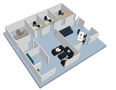 illustration of Managed office space in Covai Tech Park